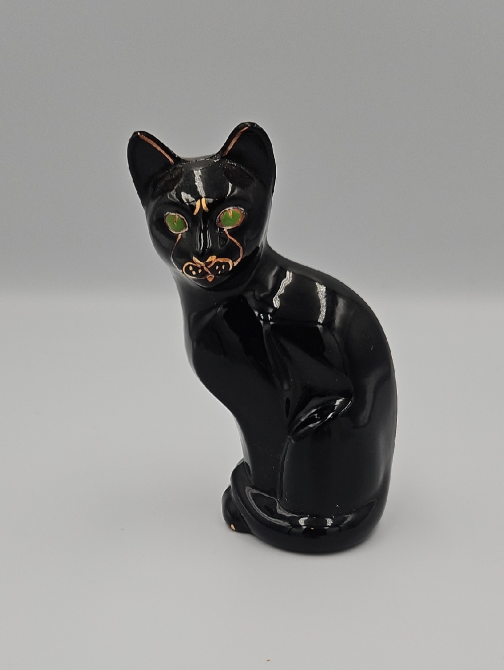 Vintage Black Cat Figurine